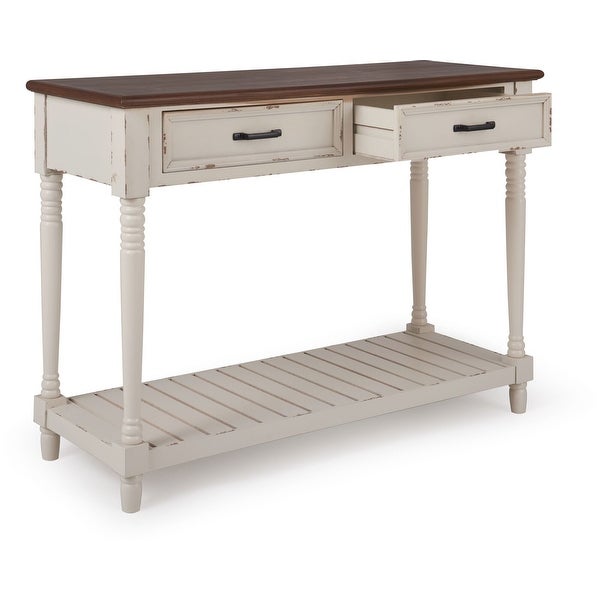 ClickDecor Baker Console Table, Antique White