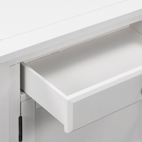 39'' Modern Console Table Sofa Table for Living Room with 2 Drawers, 2 Cabinets and 1 Shelf
