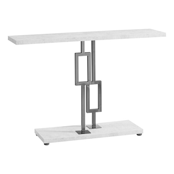 Accent Table, Console, Entryway, Narrow, Sofa, Living Room, Bedroom, Metal, Laminate, Glossy Chrome, Contemporary, Modern
