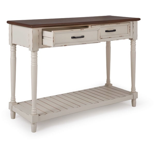 ClickDecor Baker Console Table, Antique White
