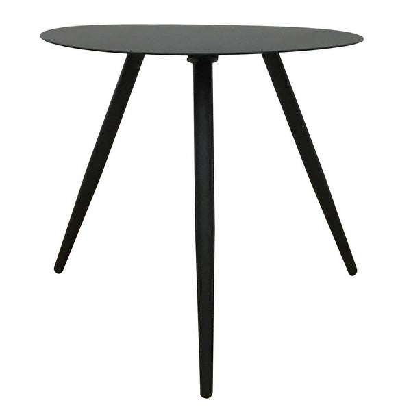 Ryker Metal Outdoor Nesting Side Tables, Black