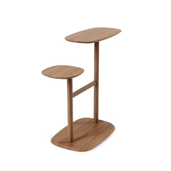 Umbra Swivo Side Table, Natural Wood