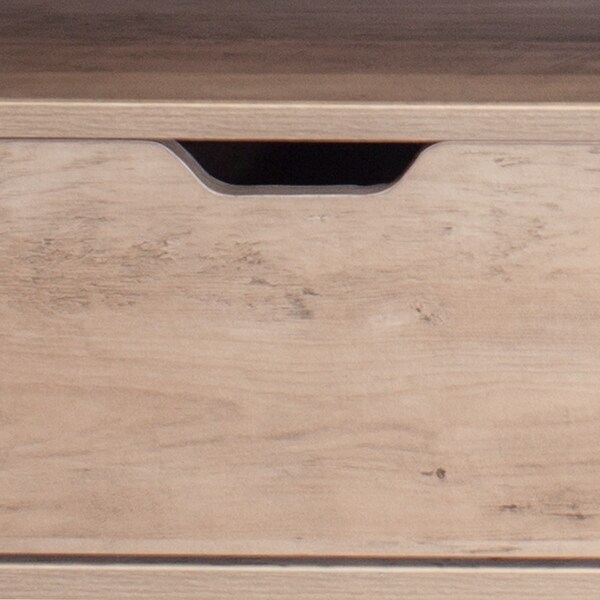 Rustic Oak TV Stand with 2 Drawer and Open Shelves, Entertainment Center, TV Console Table for Living Room, Bedroom