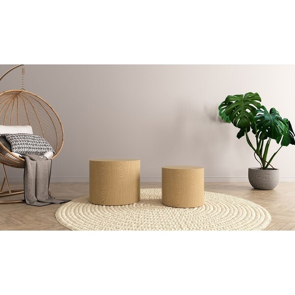 Walnut Veneer Side Table, Coffee Table with Various Functions