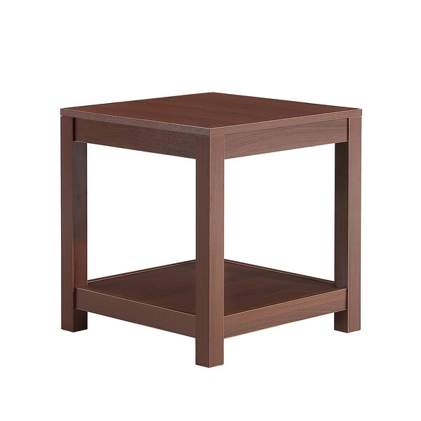 Side Table with Storage Shelve