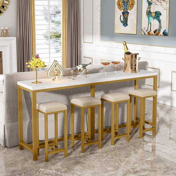 Extra Long Sofa Couch Console Table, 71inch Narrow Entryway Hallway Table