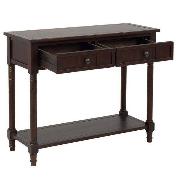 Traditional Leisure Area Sideboard,Console Table with 2 DrawersandShelf