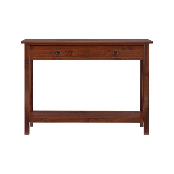 Copper Grove Newborough Antique Tobacco Console Table