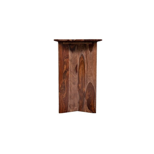 Porter Designs Cambria Transitional Solid Sheesham Wood Console Table, Brown
