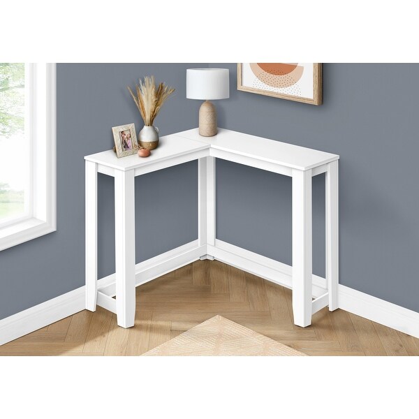 Accent Table, Console, Entryway, Narrow, Corner, Living Room, Bedroom, Laminate, Contemporary, Modern - 35.5