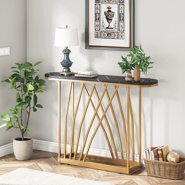 Gold Console Table, 43