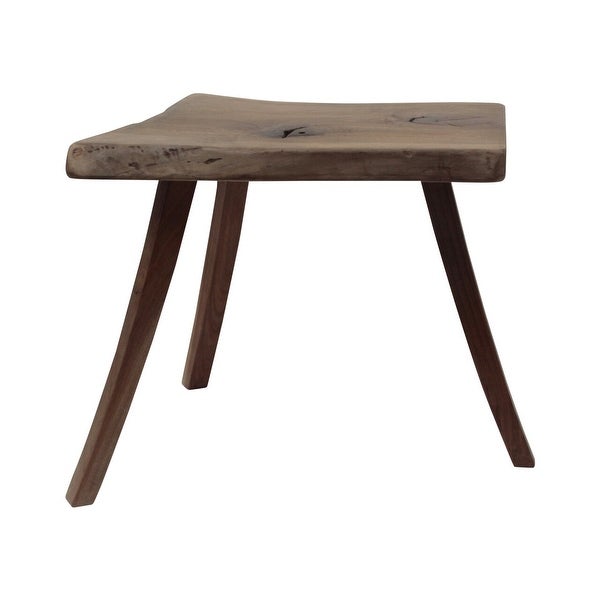 Artissance Live Edge Solid Walnut Wood Side Table, 25 Inch Wide, Natural Wood (Color and Size May Vary) - 25