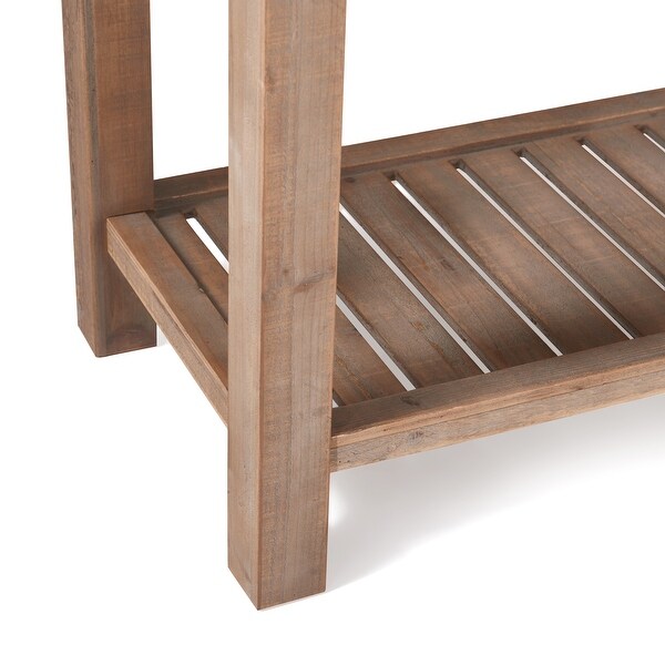 ClickDecor Eugene Wooden Console Table with 2 Drawers, Modern Farmhouse Living Room Furniture Accent