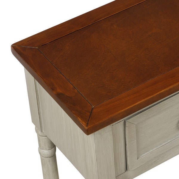 Storage Console Table Sideboard with DrawersandShelf for Entryway,Grey