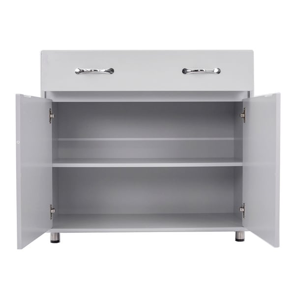 Two door Side Table 35.43(L)x 15.75(W)x 32.09(H) inches
