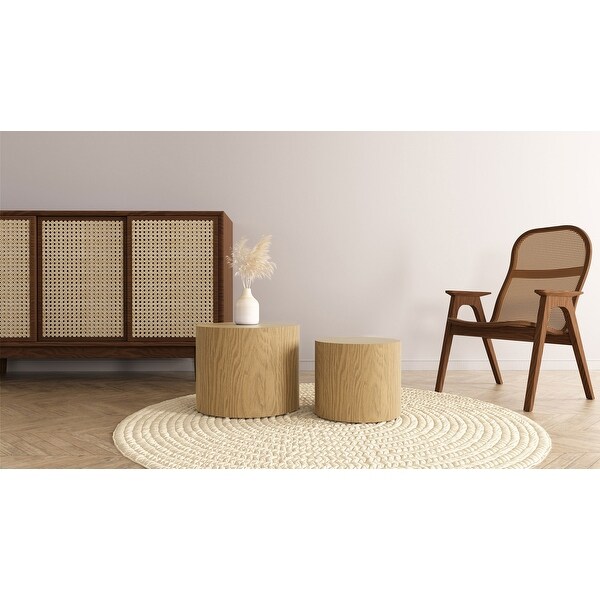 Walnut Veneer Side Table, Coffee Table with Various Functions