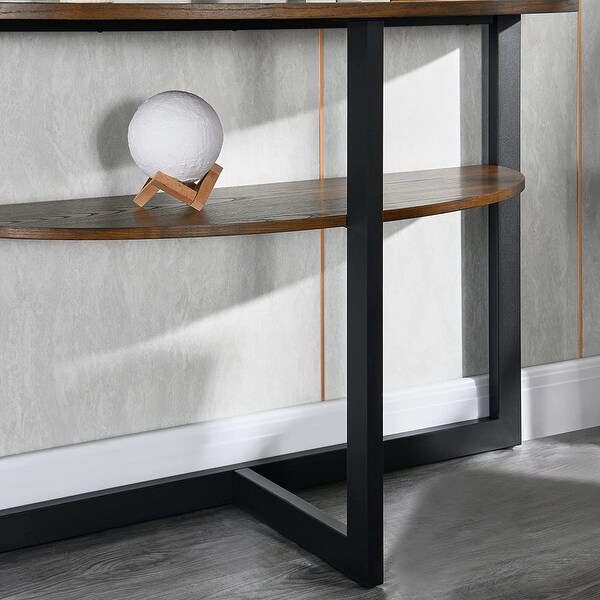 Console Table with Storage 2-Tier Sofa Table - 45
