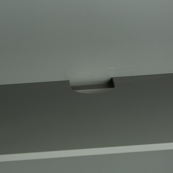 Westridge Wirebrushed Gray White Worn Wood 3 Door Accent Cabinet