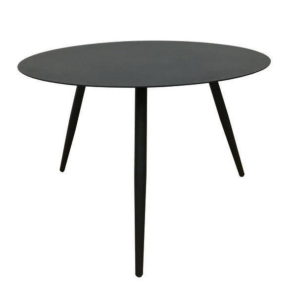 Ryker Metal Outdoor Nesting Side Tables, Black