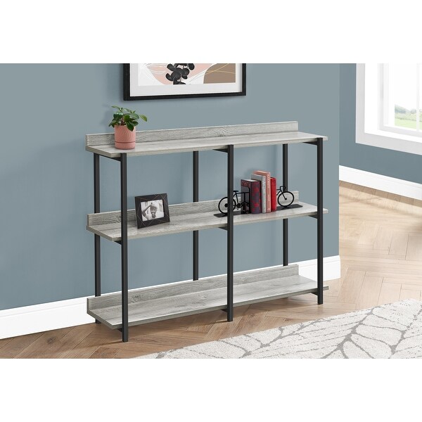 Accent Table, Console, Entryway, Narrow, Sofa, Living Room, Bedroom, Metal, Laminate, Contemporary, Modern - 47.25