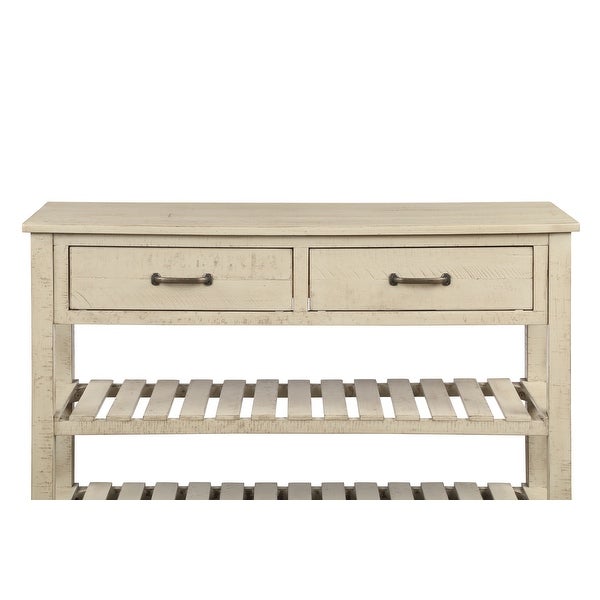 Console Table for Entryway with Drawers and Shelf
