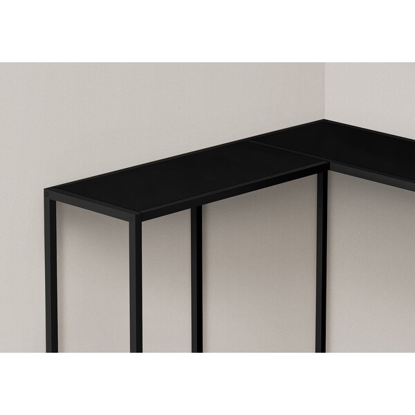 Accent Table, Console, Entryway, Narrow, Corner, Living Room, Bedroom, Metal, Laminate, Contemporary, Modern - 36