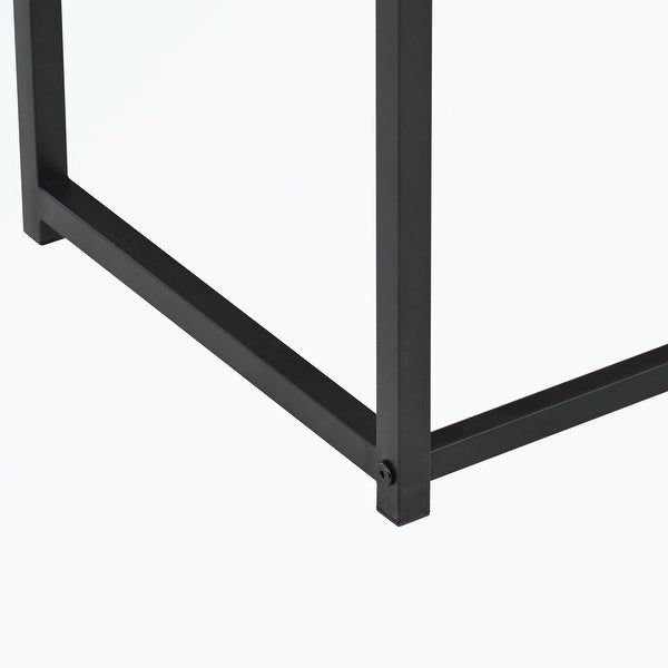 Console Table, Extra Long Entryway Table with Metal Frame