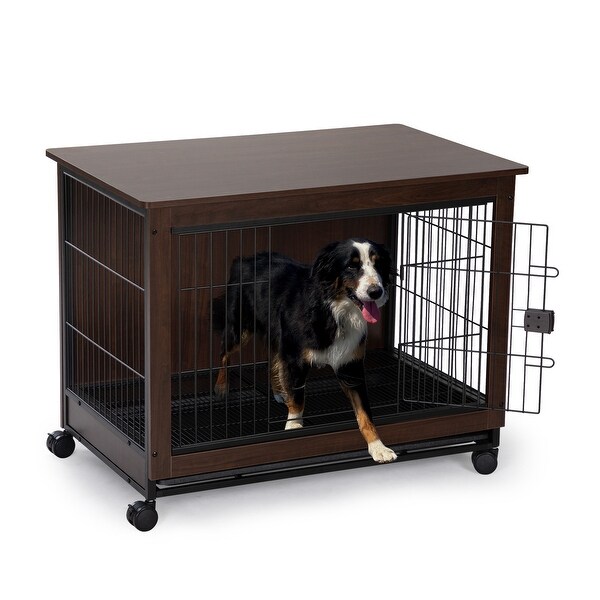 Side Table with Dog Cage Design, Small/ Medium/ Large Sizes to Choose