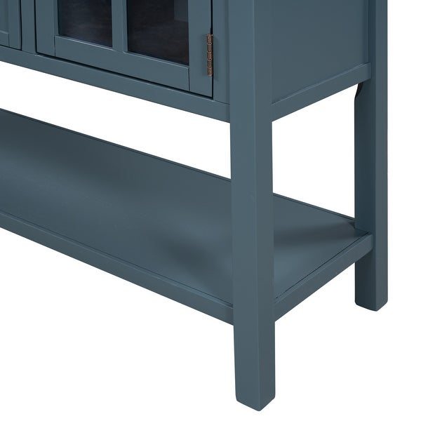 45'' Modern Console Table with 2 Drawers, 2 Cabinets and 1 Shelf