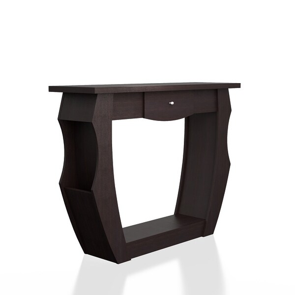 Furniture of America Caveline Contemporary Walnut Console Table