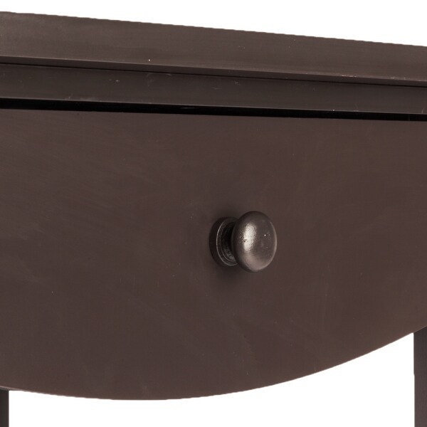 Coffee Side Table with Two Drawers Coffee - 17.32 x 17.32 x 21.85 INCH
