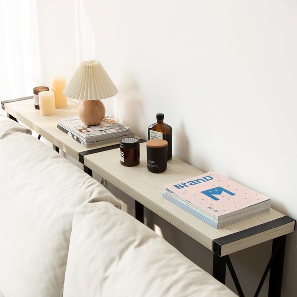 Console Table, Long Sofa Table with Shelf for Living Room and Entryway