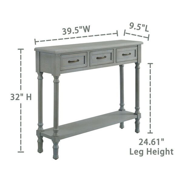 Art Leon Distressed Entryway Console Table