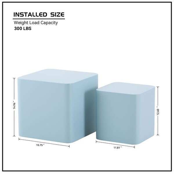 Set of 2 MDF End Table/Side Table for Living Room, Office, Bedroom