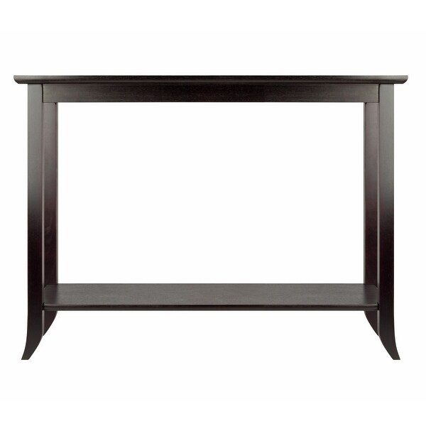 Genoa Rectangular Console Table, Espresso - 40 x 16.34 x 29.92 inches