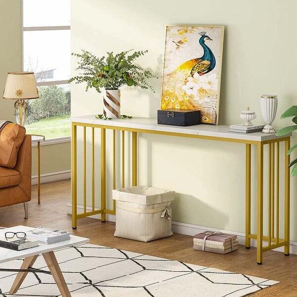 Tribesigns 70.9 inch Extra Long Console Table, Sofa Table Narrow Long Entryway Table