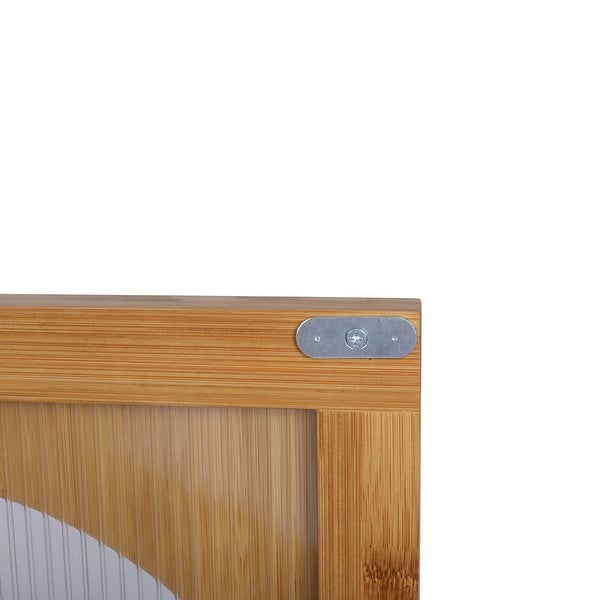 1 Door nightstand,Bamboo Mid Century Modern Nightstand,Bedside Table Accent End Table Side Table for Bedroom