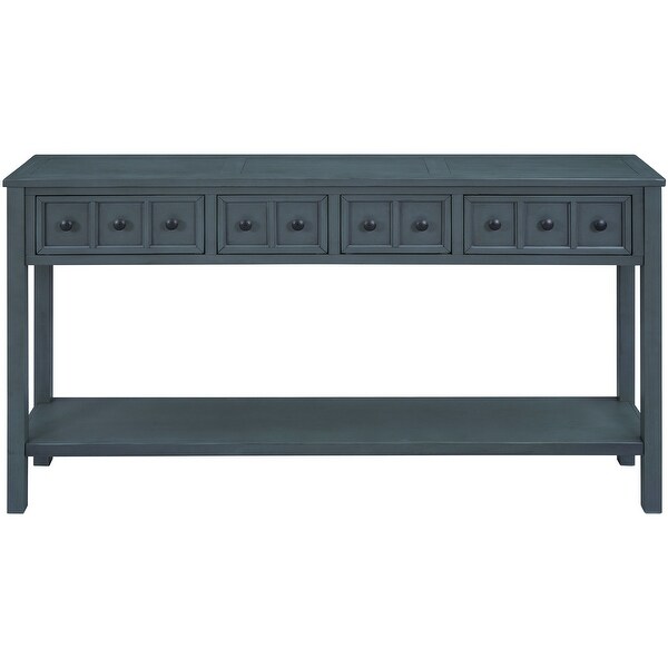Rustic Entryway Console Table, 60