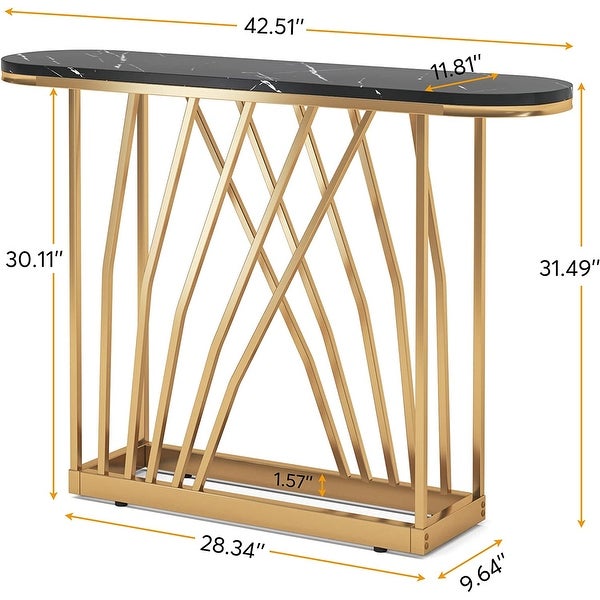Gold Console Table, 43