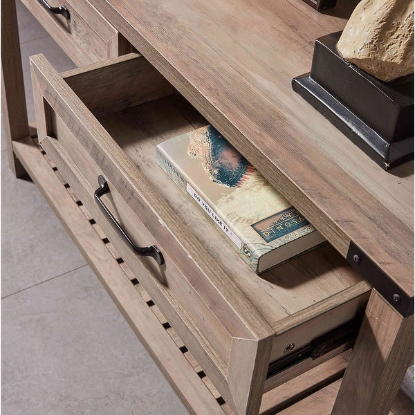 47 Inch Wide Console Table With Drawers And Shelf For Living Room, Entrance