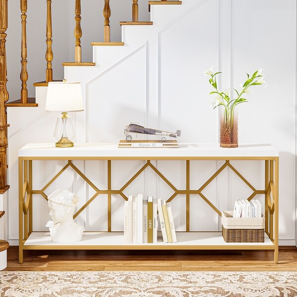 70.9 Inche Extral Long Console Sofa Table for Entryway, Accent Table Living Room