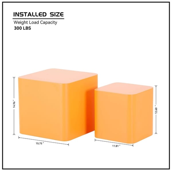 Set of 2 MDF End Table/Side Table for Living Room, Office, Bedroom