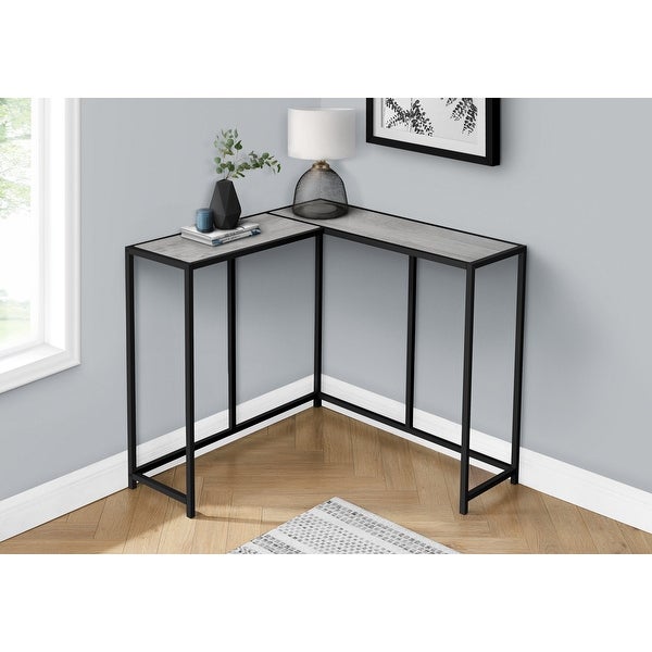 Accent Table, Console, Entryway, Narrow, Corner, Living Room, Bedroom, Metal, Laminate, Contemporary, Modern - 36
