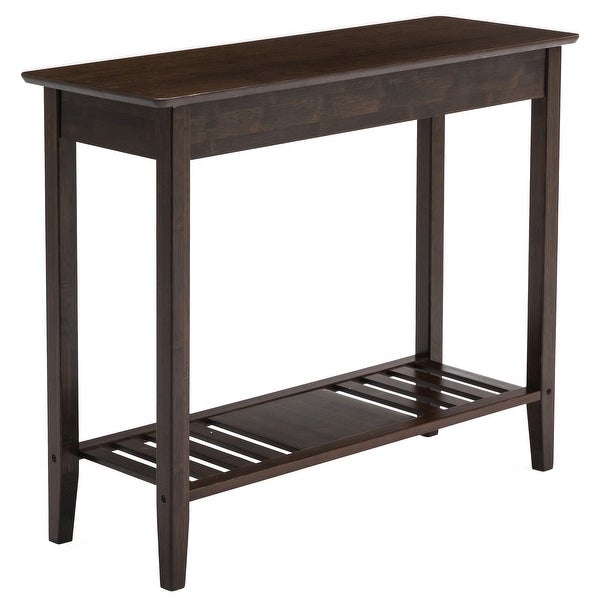 Connexion Decor Verenney Console Table With Drawer, Dark Walnut