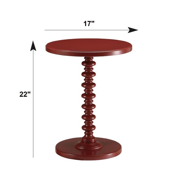 Vintage Style Wooden Round Side Table, End Table