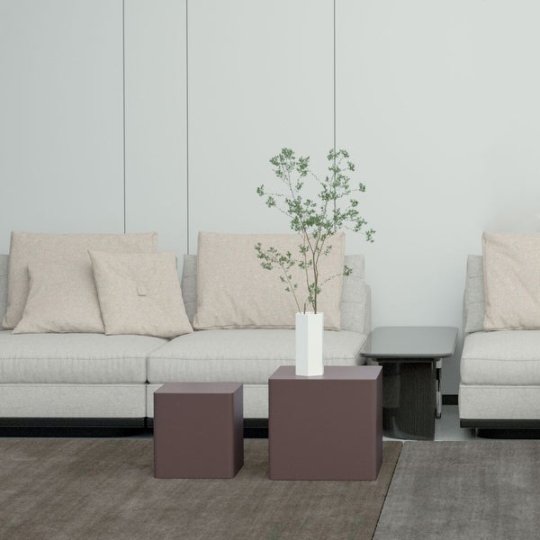 Set of 2 MDF End Table/Side Table for Living Room, Office, Bedroom