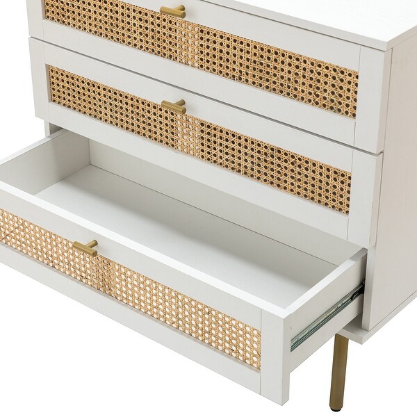 Selamat Multifunctional Contemporary Classic Chest with Metal Legs by