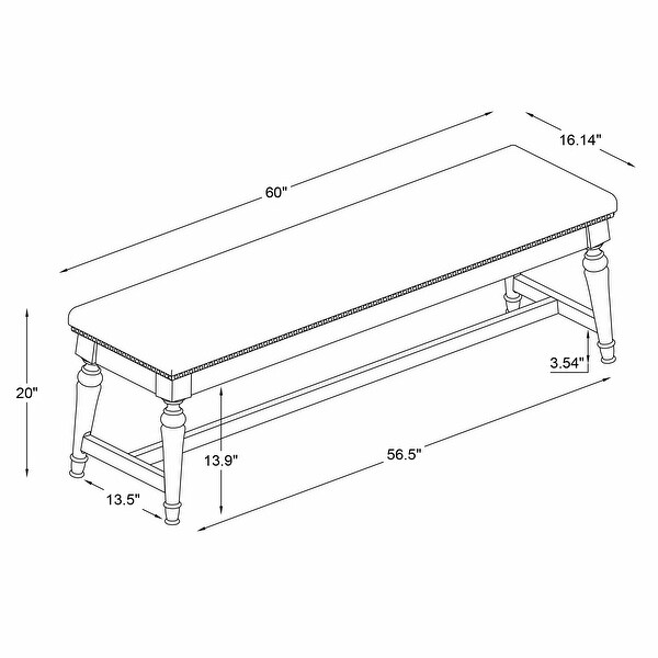 Hayes Farmhouse Dining Bench - Overstock - 36097706