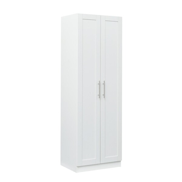 70Height Wood Closet with 2 Door and 4-Tier Inside