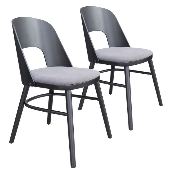 Colorado Dining Chair (Set of 2) Gray & Black - 54 x 84 - Overstock -